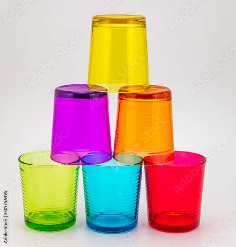 Drinking Glass many Colours