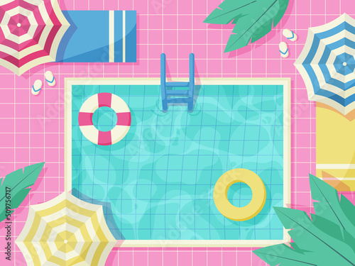 Summer Pool Background