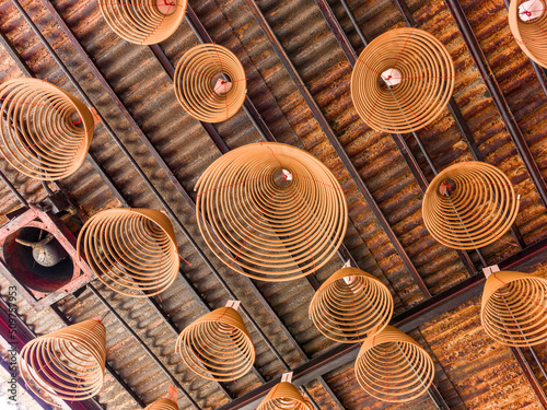 Quadro su tela Lung Mo Temple on Peng Chau island in Hong Kong .