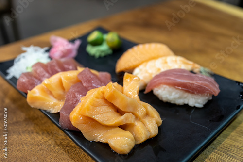 popular Javanese food sushi and sashimi 
