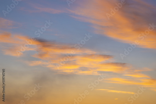 the beautiful sunset sky with clouds © vilma3000