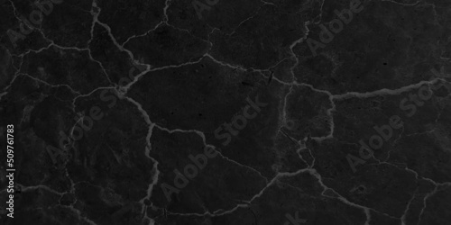 Abstract black marble texture with white stains, Grunge old seamless vintage black cement wall with crack, Beautiful marble texture background for interior design and tiles floor decorative design.