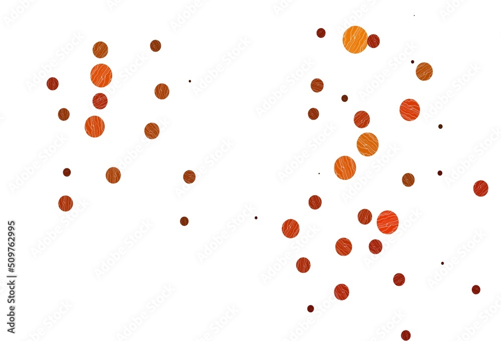 Light orange vector pattern with spheres. Light orange vector pattern with spheres.