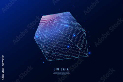 빅데이타 추상적인 배경