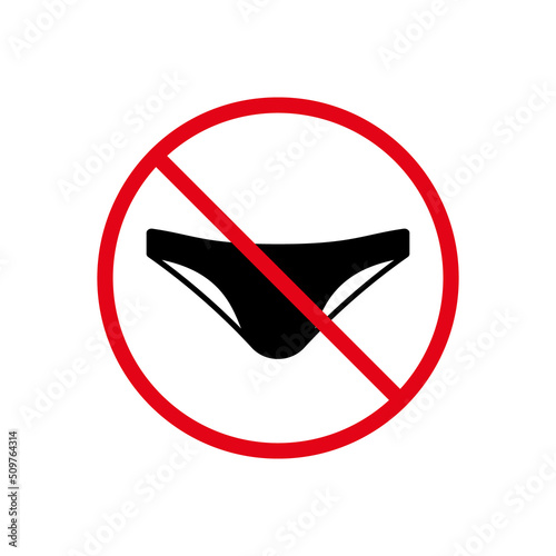 Ban Men Swim Trunks Black Silhouette Icon. No Summer Male Swim Trunks Forbid Pictogram. No Enter in Swimsuit Red Stop Circle Symbol. Prohibit Underwear. Nude Beach Sign. Isolated Vector Illustration