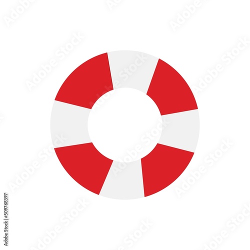Lifebuoy icon. Vector illustration.