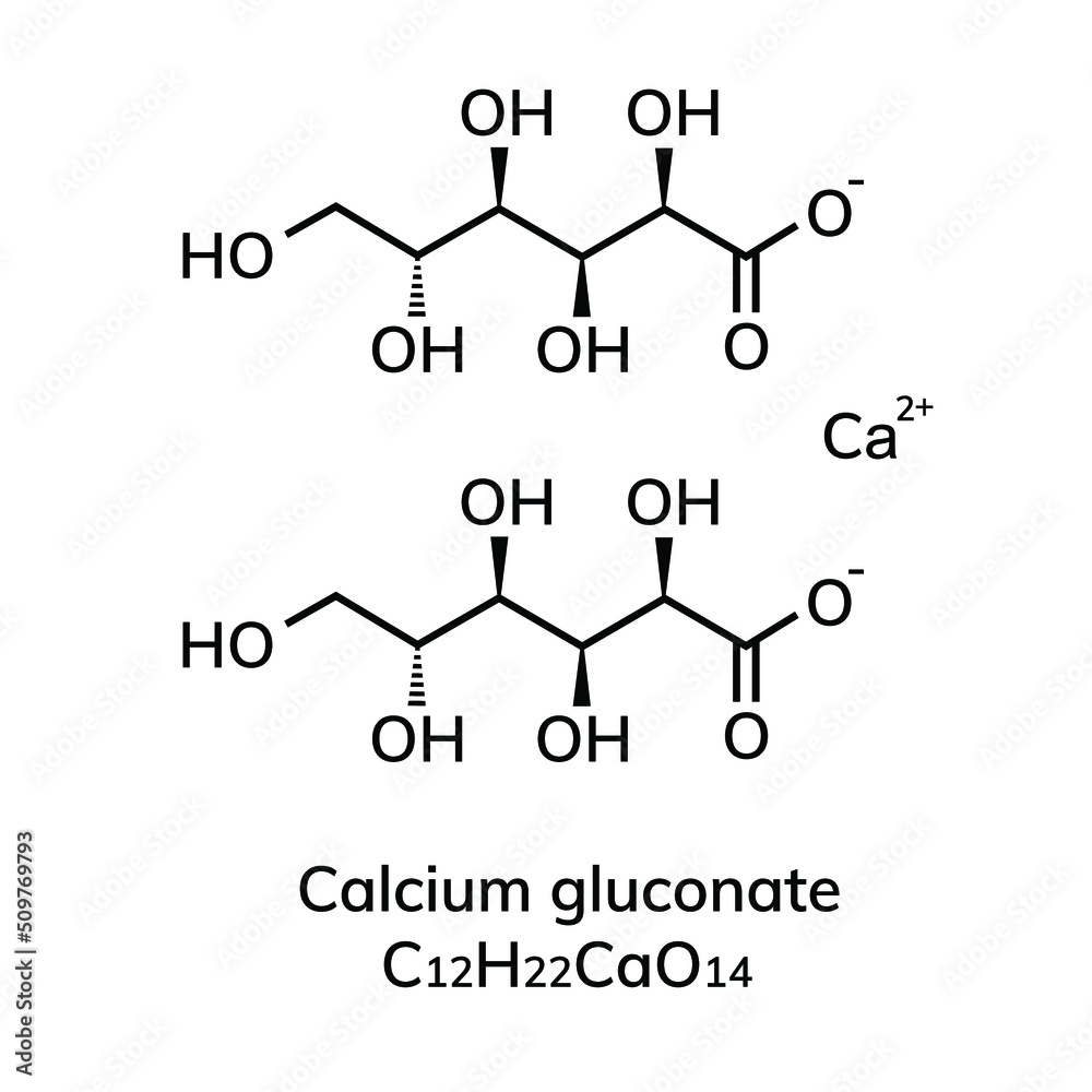 Structural chemical formula on white background Structural chemical formula on white background