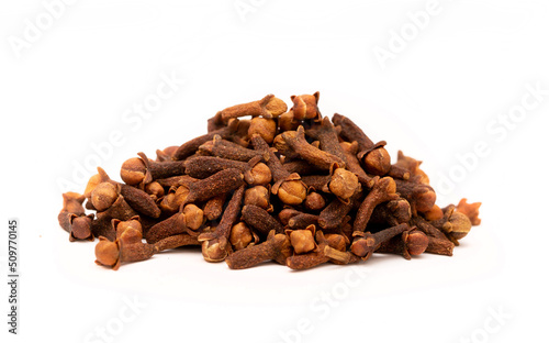 Wallpaper Mural Carnation on a close-up macro as a background and texture. Indian spices for cooking. Carnation seed background with place for text Torontodigital.ca