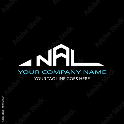 NAL letter logo creative design with vector graphic photo