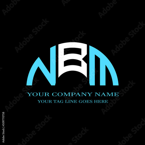 NBM letter logo creative design with vector graphic photo