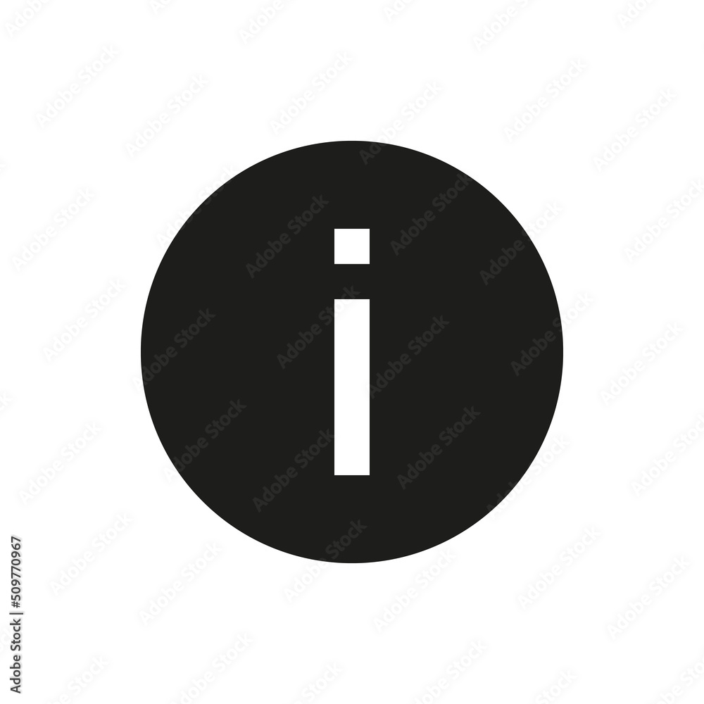 Info circle solid icon. Information round glyph vector symbol. Info circle solid icon. Information round glyph vector symbol.