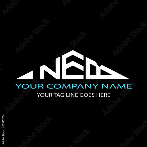 NEB letter logo creative design with vector graphic