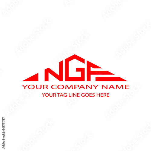 NGF letter logo creative design with vector graphic photo