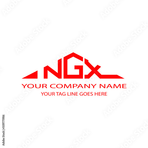 NGX letter logo creative design with vector graphic photo