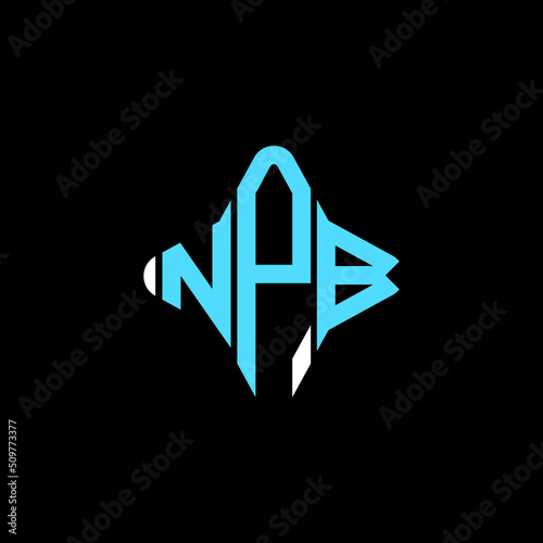 NPB letter logo creative design with vector graphic photo