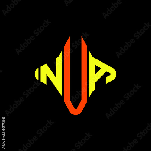 NUA letter logo creative design with vector graphic photo