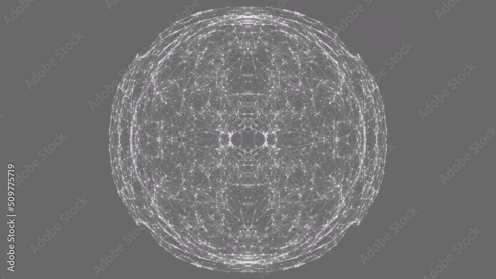 Animation of network of connections over dark background Animation of network of connections over dark background