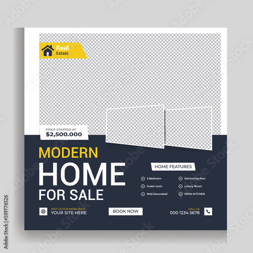 Real Estate Social Media Post Design Layout Pack