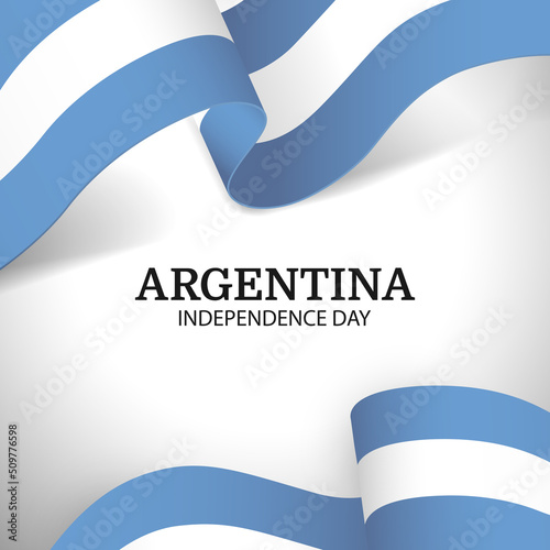 Vector Illustration of Independence Day of Argentina.  
