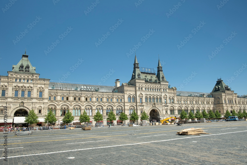 Moscow Kremlin, Red Square, Moscow, Russia, Putin, Moscow Wall. 06.08.2022