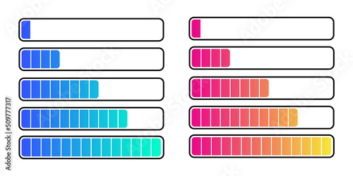 Colorful loading bar design vector illustration