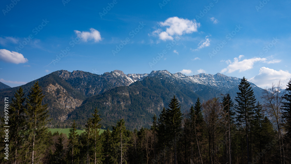 Berge, Berglandschaft, Wald, Bäume, Alpen, Berg, Landschaft, Natur, Bayern
