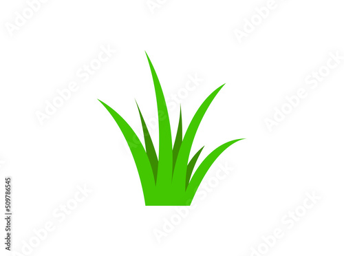 Green grass graphic design template vector isolated.