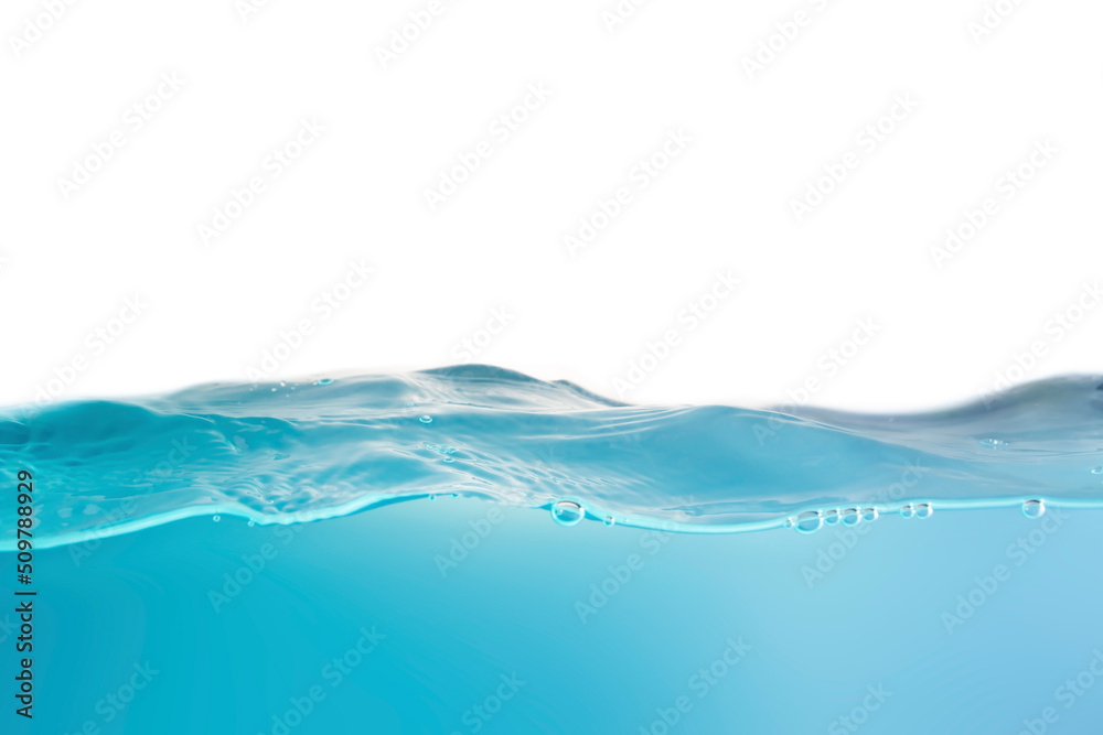 Blurred beautiful swaying water waves splashing water waves in clean blue water. Blurred beautiful swaying water waves splashing water waves in clean blue water.