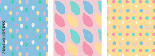 Scrapbook seamless pattern. Vector. Cute birthday prints. Set textures with polka dot, stripe, zigzag, heart, crown, fish scale. Pastel illustration. Retro background. Geometric trendy color backdrop