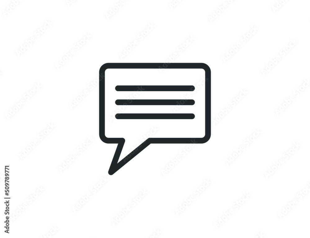 Speech bubble icon. One of set web icons. Speech bubble icon. One of set web icons.