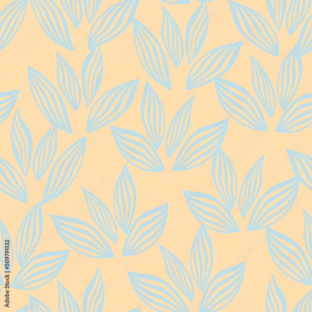 Fototapeta premium Floral Brush strokes Seamless Pattern Design