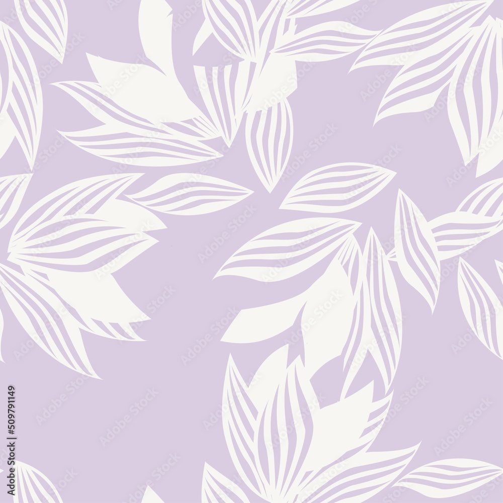 Fototapeta premium Floral Brush strokes Seamless Pattern Design