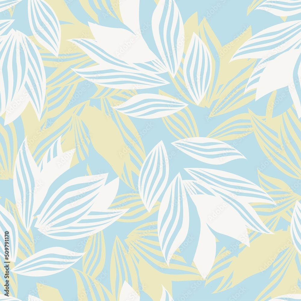 Floral Brush strokes Seamless Pattern Design Floral Brush strokes Seamless Pattern Design