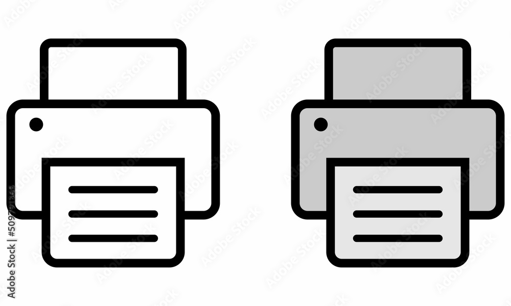 Illustration Vector Graphic of machine printing, printer, print icon 1