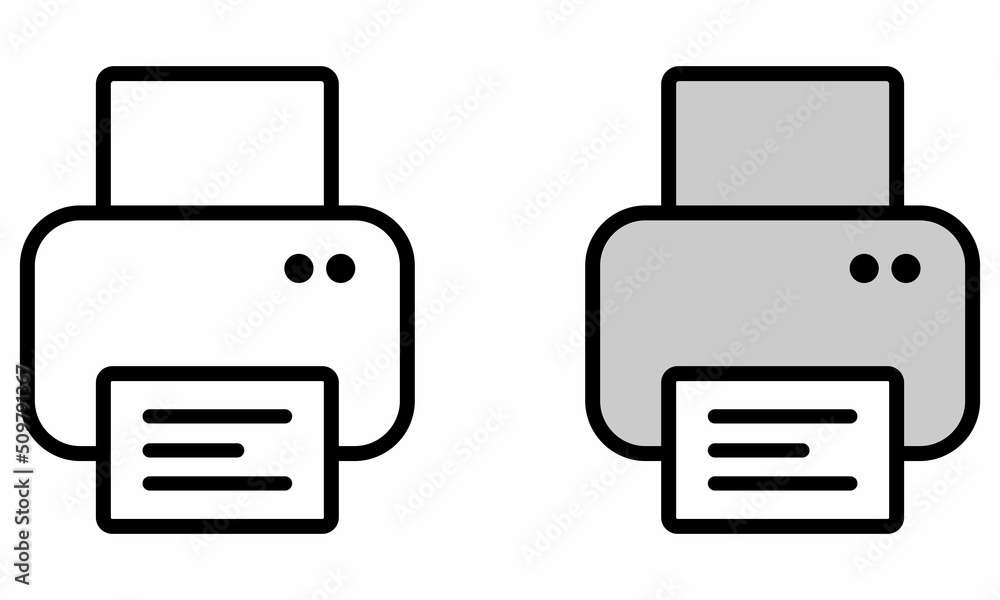 Illustration Vector Graphic of machine printing, printer, print icon 1 Illustration Vector Graphic of machine printing, printer, print icon 1