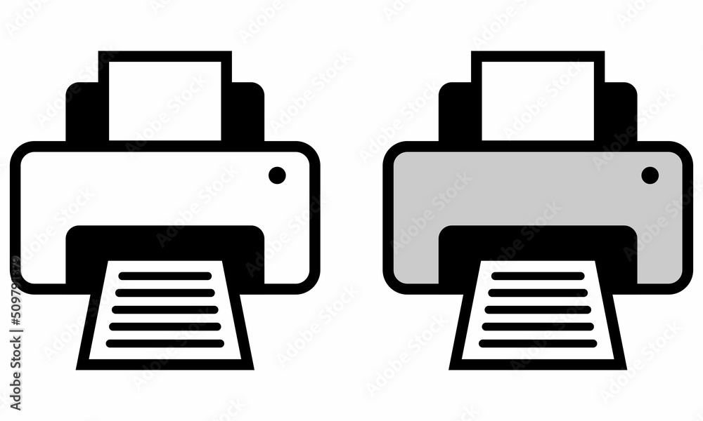 Illustration Vector Graphic of machine printing, printer, print icon 1 Illustration Vector Graphic of machine printing, printer, print icon 1