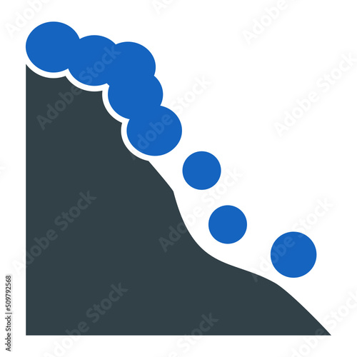 Snowslide Icon Design