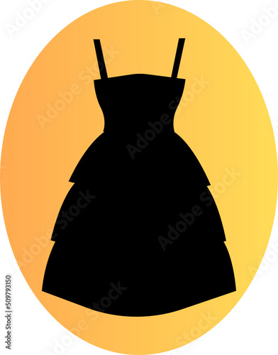 dress hand drawn