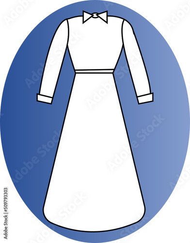 dress hand drawn