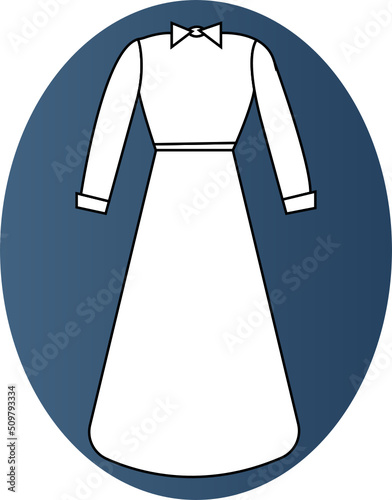 dress hand drawn