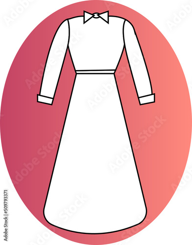 dress hand drawn