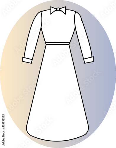 dress hand drawn