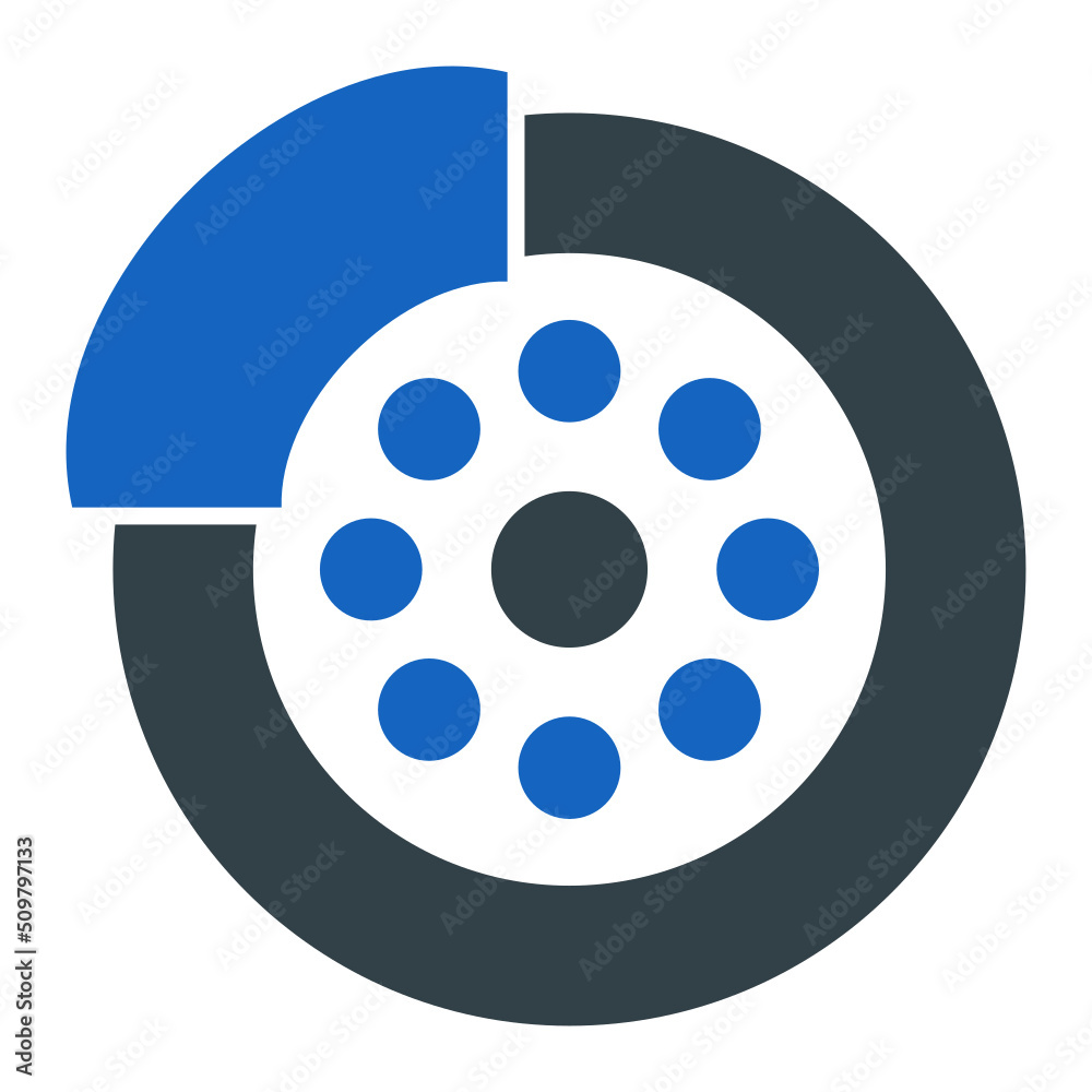 Brake Disc Icon Design