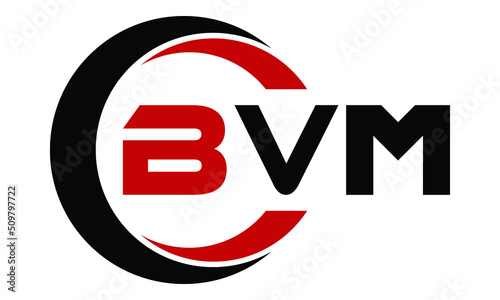 BVM swoosh three letter logo design vector template | monogram logo | abstract logo | wordmark logo | letter mark logo | business logo | brand logo | flat logo | minimalist logo | text | word | symbol