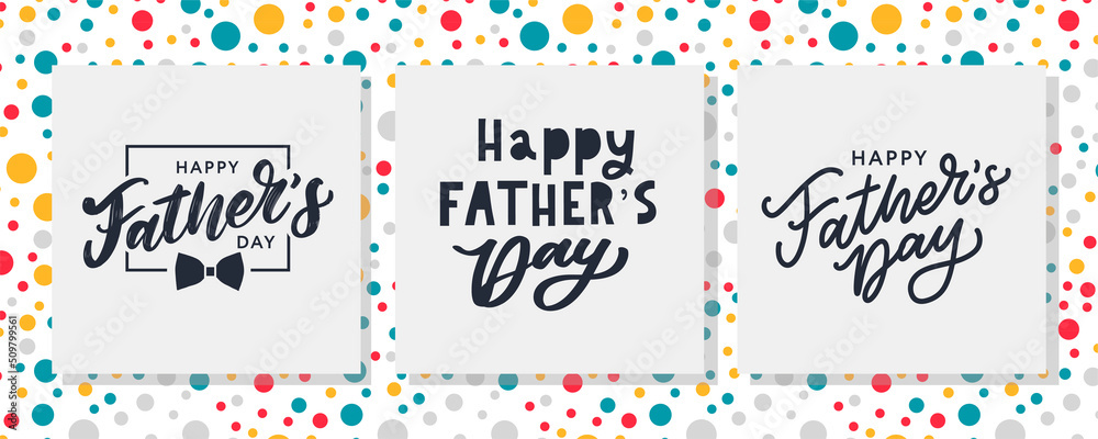 Happy Father's Day Calligraphy greeting card. Banner Vector illustration. Happy Father's Day Calligraphy greeting card. Banner Vector illustration.