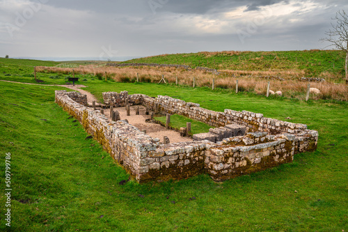 Carrawburgh Roman Fort Temple of Mithras, in the Dark Skies section of the Northumberland 250, a scenic road trip though Northumberland with many places of interest along the route