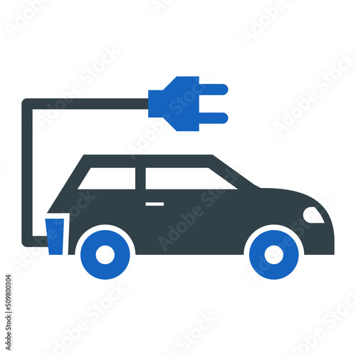 Electric Car Icon Design