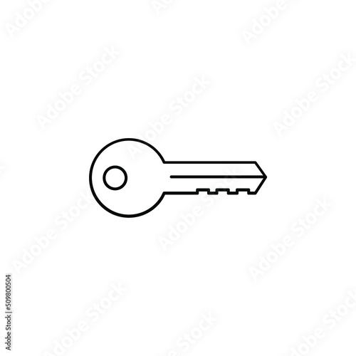 Key Thin Line Icon Vector Illustration Logo Template. Suitable For Many Purposes. © Lalavida