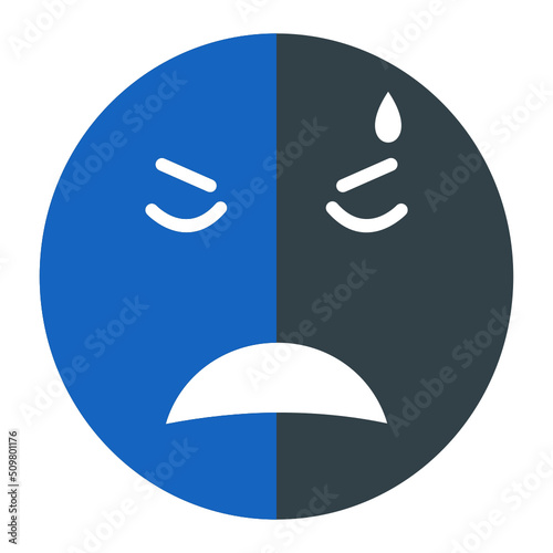 Disappointment Emoji Icon Design