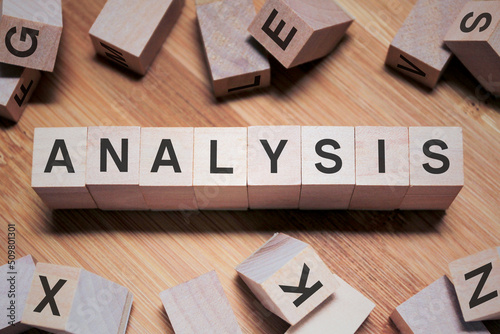 Analysis Word In Wooden Cube